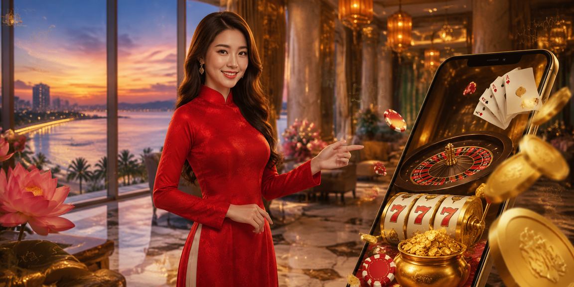 Người dùng tại Đà Nẵng sử dụng điện thoại đặt cược casino trực tuyến với giao diện tiếng Việt