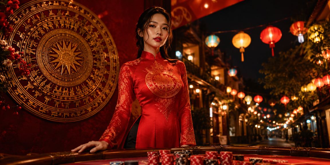 Người chơi Hà Nội trải nghiệm Slot Game trên điện thoại với trang phục áo dài