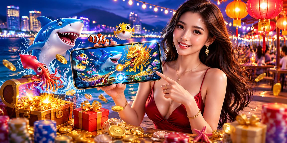 Chợ đêm Quy Nhơn với người dùng trẻ trải nghiệm game bắn cá và giải thưởng trên điện thoại di động